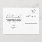 Afstuderen Bedankt Script Drie Afstudeerder Foto Briefkaart (Achterkant)