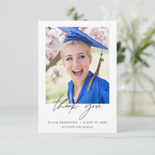 Afstuderen Bedankt voor de foto (Staand voorkant)