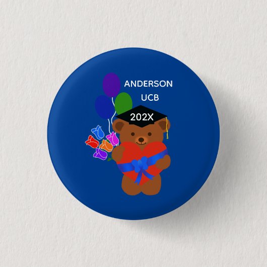 Afstuderen Beer #3 Button (Voorkant)