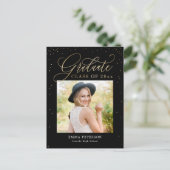 Afstuderen bekendmaking Briefkaart (Staand voorkant)