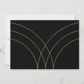 afstuderen bekendmaking elegant gold stripes kaart (Achterkant)