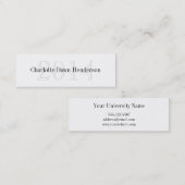 Afstuderen bekendmakingskaart jaar contactkaartje (Voorkant / Achterkant)