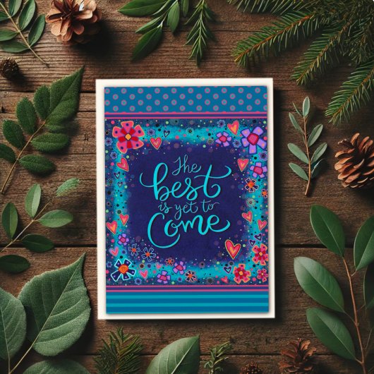 Afstuderen Best is nog te komen Modern Kleurrijk Kaart