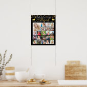 Afstuderen Black Gold Script 22 Photo Collage Poster (Keuken)