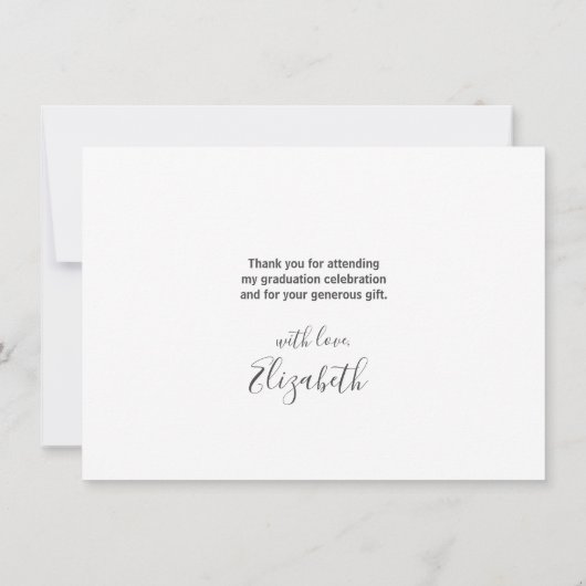 Afstuderen Black Pet Love & Bedankt Modern Script (Achterkant)