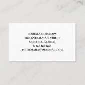 Afstuderen Black Tassel Afstuderen Naam Kaart Visitekaartje (Achterkant)