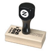 Afstuderen Black Tassel Pet Retouradres Rubberstempel (Stempel)