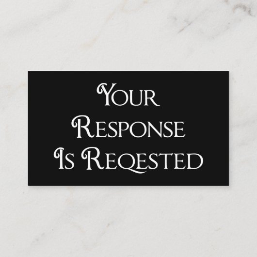 Afstuderen Black White RSVP QR Code Response Kaart (Achterkant)