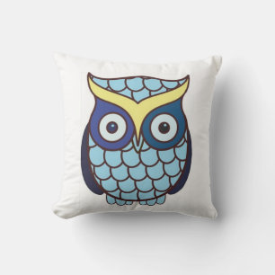 Afstuderen Blauwe Uil Gift Square Kussen