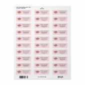 Afstuderen Blush Pink Klasse van 2025 Afstuderen Etiket (Full Sheet)