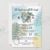 Afstuderen Boho Botanische Floral Kaart (Voorkant)