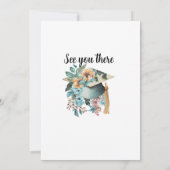 Afstuderen Boho Botanische Floral Kaart (Achterkant)