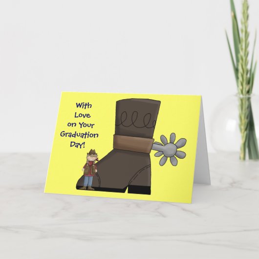 Afstuderen Boot & Spur - Western Kaart (Voorkant)