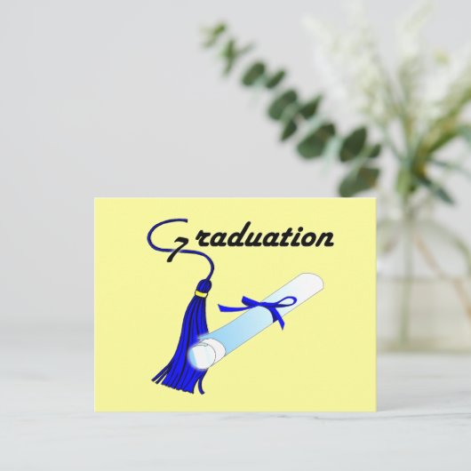 Afstuderen Briefkaart (Staand voorkant)