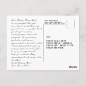 Afstuderen Briefkaarten, mannelijk Dank u kaarten (Achterkant)