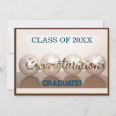 Afstuderen Bruin Gefeliciteerd met het Afstuderen Kaart (Voorkant)