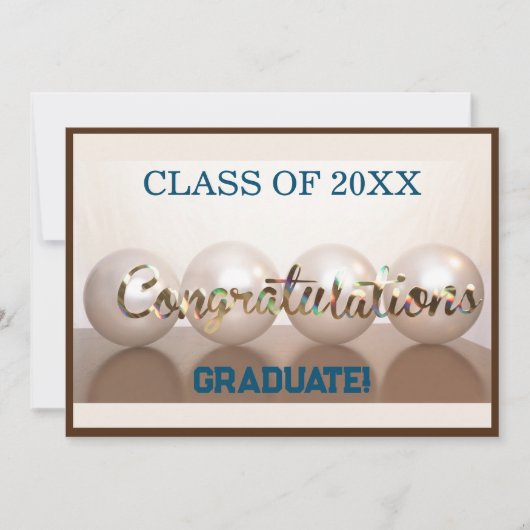 Afstuderen Bruin Gefeliciteerd met het Afstuderen  Kaart (Voorkant)