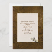 Afstuderen bruin leder foto lijst kaart (Achterkant)