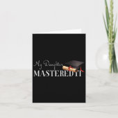 Afstuderen cadeau Mijn dochter beheerst het! Kaart (Voorkant)