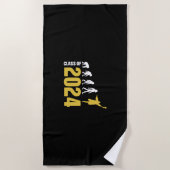 Afstuderen Cadeaus | Klasse 2024 Strandlaken (Voorkant)