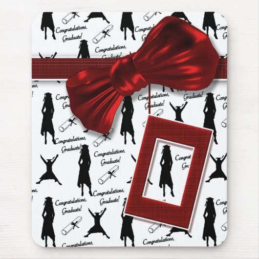 Afstuderen cadeaus voor vrouwen mousemats muismat (Voorkant)