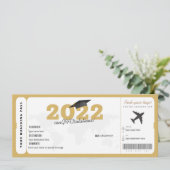 Afstuderen Cadeet Surprise Boarding Pass (Staand voorkant)