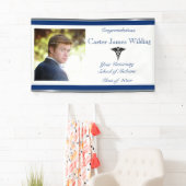 Afstuderen, Caduceus Medisch, Blauw en Wit, Spandoek (Insitu)