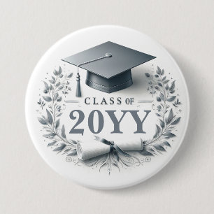 Afstuderen Cap en Diploma Klasse van de Button