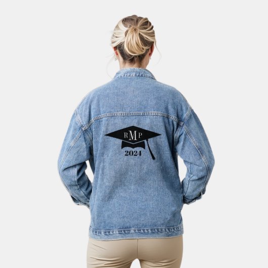 Afstuderen Cap Monogram Klasse van 2024 Denim Jacket (Model)