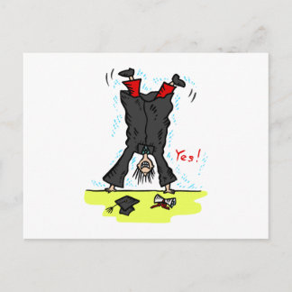 Afstuderen cartwheel aankondigingskaart