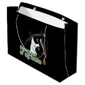 Afstuderen Cat Groot Cadeauzakje (Achterkant Gekanteld)