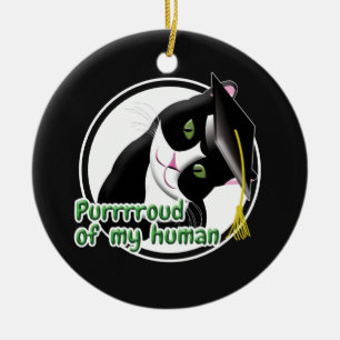 Afstuderen Cat Keramisch Ornament