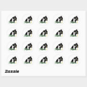 Afstuderen Cat Ronde Sticker (Vel)