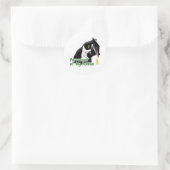Afstuderen Cat Ronde Sticker (Tas)