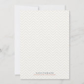 Afstuderen Chevron & Flowers Kaart (Achterkant)