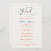 Afstuderen Chevron & Flowers Kaart (Voorkant / Achterkant)