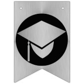 Afstuderen Chic Silver Creëer Uw klasse van Vlaggetjes (Eerste vlag)