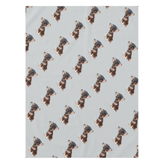 Afstuderen Chihuahua dog Tafelkleed (Voorkant)