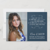 Afstuderen Christelijke Bijbelverse typografie Fot Kaart (Voorkant)