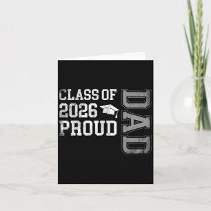 Afstuderen CL van 2026 Proud Dad Afstuderen Senior Kaart