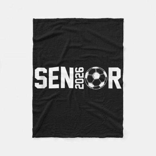 Afstuderen CL van 2026 Senior Soccer Player Gradua Fleece Deken (Voorkant)