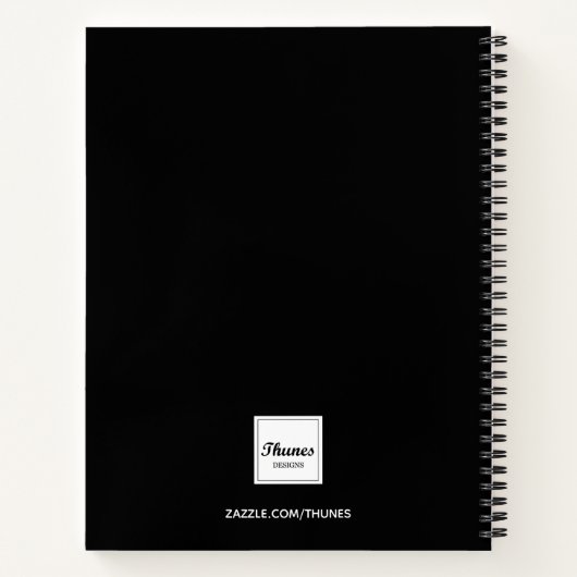 Afstuderen CLASS 2024 foto zwart wit monogram Notitieboek (Achterkant)