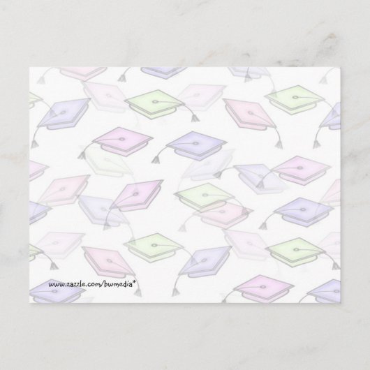 Afstuderen Class Invitations Uitnodiging Briefkaart (Achterkant)