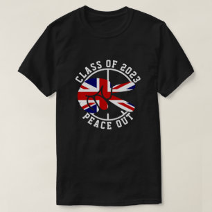 Afstuderen Class of 2025 Peace Out UK Afstuderen T-shirt