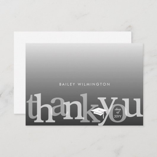 Afstuderen Class Year Modern Bedankt (Voorkant / Achterkant)