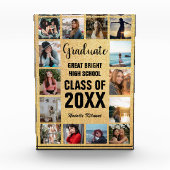 Afstuderen Collage Gold Afstuderen Photo Block Fotoblokken (Voorkant)