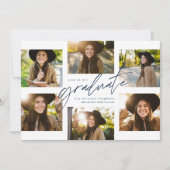 Afstuderen collage zes foto ' s modern marineschip aankondiging (Voorkant)