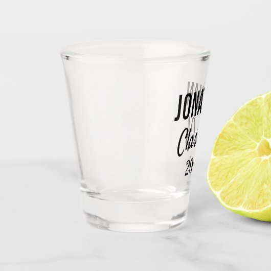 Afstuderen College Afstuderen Moderne Typografie Shot Glas (Links)