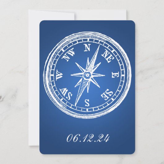 Afstuderen Compass Blue Kaart (Achterkant)