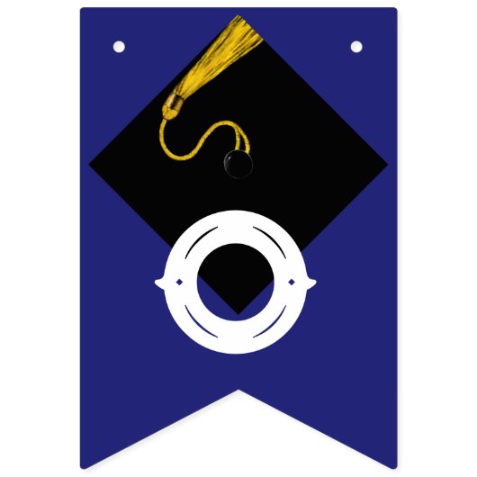 Afstuderen Congrats Blue Vlaggetjes (Tweede vlag)